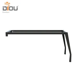 현대 산업 조정 desking 워크 스테이션 프레임 다리 l 모양 스테인리스 금속 오피스 테이블 가구 다리