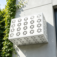 Cache-climatiseur en aluminium ajouré sculpté, antivol, pour embellir le paysage urbain et décorer les façades de commerces
