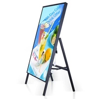 Outdoor Rechteckiger Aluminium Vollfarbiger Display-Bodenständer Leuchtender 10000 Lumen LED-Poster Werbe-Ultraflacher Gehärteter Leuchtkasten