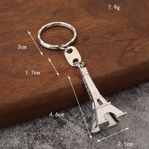 Porte-clés créatif Mini Tour Eiffel 3D, souvenir de <span class=keywords><strong>Paris</strong></span>, <span class=keywords><strong>France</strong></span>, porte-clés en métal Tour Eiffel, porte-clés de voiture, pendentif - Product Image 2