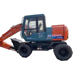 รถขุดล้อใช้แล้ว HITACHI EX100WD รถตักตีนตะขาบไฮดรอลิกมือสองจากญี่ปุ่นสภาพดี EX30U ZX35U ZX50 - Product Image 1