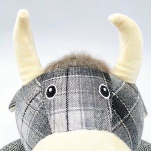 Tapón de puerta de tela con diseño personalizado de <span class=keywords><strong>toro</strong></span> gris de peluche con forma de animal de arena - Product Image 2