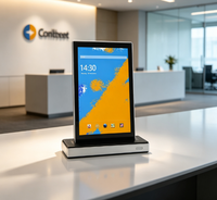 Tablet PC Android 11 con Pantalla Táctil Dual en Forma de L de 10.1 Pulgadas, RK3568, Barra de Luz LED, NFC, Cámara Frontal de 2MP, RJ45, Soporte de Escritorio