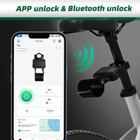 Antivol intelligent sans fil Omni pour vélo, avec recharge USB, Bluetooth, panneau solaire et déverrouillage par Bluetooth, idéal pour la location et les projets de vélos personnels.