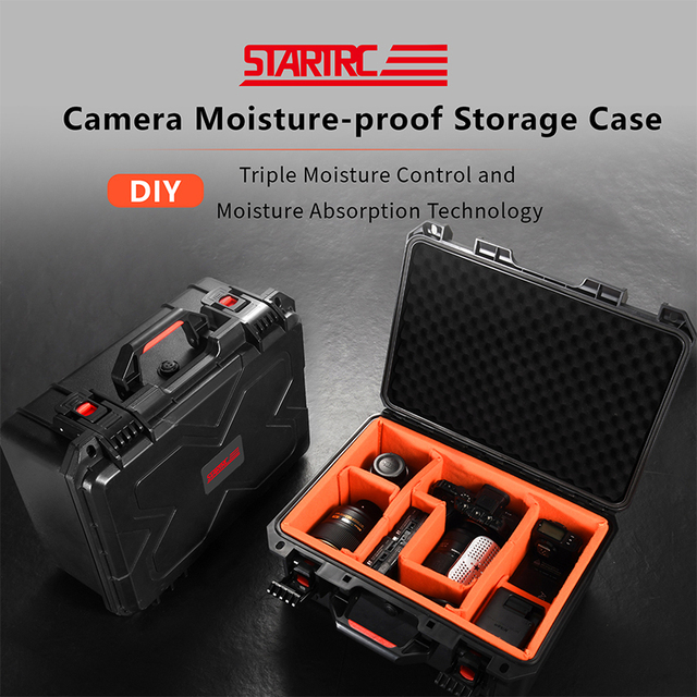 Camera Hard Cases DSLR SLR Lenses Waterproof Weatherproof Protection Dividers for Mavic/Air/Mini Drones for FE 400-800mm