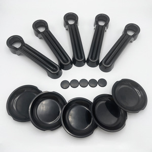 Cubiertas para Manijas de Puerta de Jeep Wrangler 07-18, Kit Exterior Negro ABS para 4 Puertas con Tapas - Product Image 1