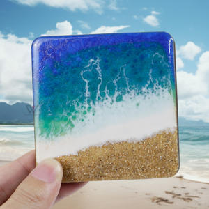 Artisanat en résine, coquillages polis, aimant de réfrigérateur DIY, coquille naturelle faite à la main avec vue sur la <span class=keywords><strong>mer</strong></span>, décoration de maison unique et élégante - Product Image 5