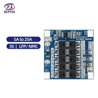 Scheda di Protezione Batteria al Litio Ternaria LFP NMC Serie XJ 3S 5A 10A 15A 20A 25A 11.1V 12.4V 18650 Circuito di Protezione BMS