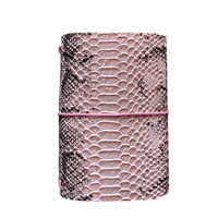 Carnet à spirales A5 en similicuir texturé crocodile de qualité supérieure, rechargeable, pour fournitures scolaires et de bureau, marque privée