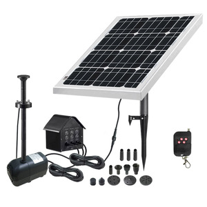 Jia Tong Solar Water Pump 30W 24V Remote Control For Gardens With Fountain Kit - Product Image 1