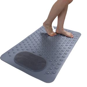 Tapis de baignoire antidérapant avec trous de drainage et ventouses couleur en option - Product Image 3