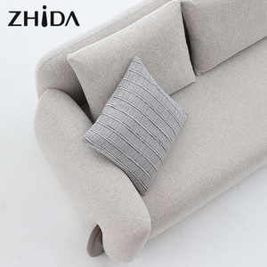 <span class=keywords><strong>Canapé</strong></span> modulaire <span class=keywords><strong>convertible</strong></span> <span class=keywords><strong>3</strong></span> <span class=keywords><strong>places</strong></span> en tissu, ensemble de canapés souples avec pieds en bois pour la maison, le salon, les hôtels et les villas - Product Image 6