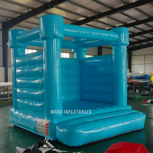 Castillo Inflable Azul Económico para Niños Pequeños, Casa de Juegos Inflable Pequeña para Interiores, Brincolines para Fiestas de Cumpleaños y Eventos - Product Image 4