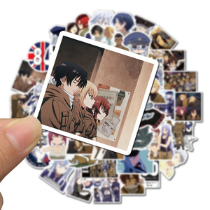 Autocollants en vinyle imperméables pour les fans de Anime 86- Eighty <span class=keywords><strong>Six</strong></span>-pour ordinateur portable Skateboard Décoration, 60 pièces/sac - Product Image 5