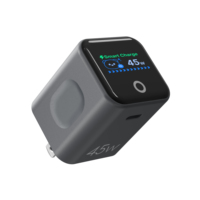 Chargeur intelligent AVS 45W GaN PD à charge rapide pour ordinateur portable, téléphone, tablette EN 50075 EN 62368