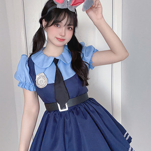 Disfraz de Judy Hopps de Zootopia para Halloween 2026, Disfraz de Conejita de la Oficina de Policía para Convenciones, Actuaciones y Espectáculos - Product Image 1