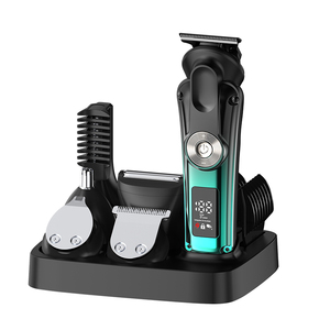 Kit <span class=keywords><strong>de</strong></span> Recortador <span class=keywords><strong>de</strong></span> Barba, Afeitadora Eléctrica Profesional, Ajustable, Cuchilla en T <span class=keywords><strong>de</strong></span> Cero Espacio, para Nariz, Orejas y Cuerpo - Product Image 1