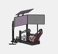 Cockpit de simulateur de course en aluminium personnalisable DIY pour usage domestique avec capacité de 200 kg