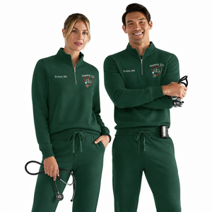 Sweat-shirt personnalisé anti-rétrécissement à quart de zip pour infirmière de soins néonatals, pull pour professionnel de la santé néonatale avec motif pieds de bébé, hiver/automne/printemps/été - Product Image 4
