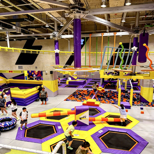 Parco Divertimenti Personalizzato Chiavi in Mano, Parco Trampolini al Coperto con Percorso Ninja Warrior, Attrezzature Commerciali per Parchi Giochi al Coperto per Bambini - Product Image 2