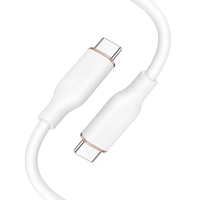 Cable USB Tipo C a Tipo C, Carga Rápida 3A, Revestimiento de TPE, Conductor de Cobre Puro Blindado, para Sincronización de Datos de Teléfonos Móviles