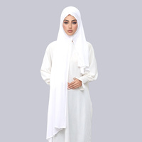 Voile long et doux pour femme musulmane, turban de prière, bandeau, bonnet, hijab, châle en jersey modal, hijab instantané, foulard pour le Ramadan