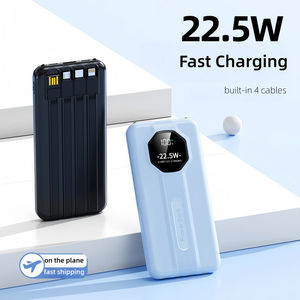 GEBRA K20 20000mAh 30000mAh พาวเวอร์แบงค์พร้อมจอแสดงผล LED สายเคเบิล Type-C กำลังไฟ 10W แบบบางพิเศษและพกพาได้ - Product Image 3