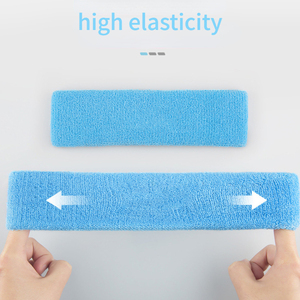 Sports Headband Running Yoga Headband Cycling Sweat Absorption Headband <b>Badminton</b> Tennis Perspirant Antiperspirant Band - Product Image 2