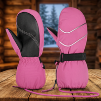 Gants de ski d'hiver personnalisés FIT CHAMP, imperméables, respirants, isolés, mitaines de snowboard à fermeture éclair, compatibles avec les écrans tactiles en polyester