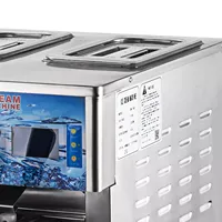 Nouvelle machine distributrice de crème glacée molle à monnayeur, haute productivité, options fruits et eau, 2+1 saveurs mélangées, production 18L/H