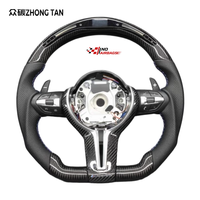 Volant de course à 3 branches en fibre de carbone LED pour M3/M4/M5 F10/F30