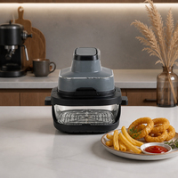 Friteuse à air numérique intelligente multifonctionnelle portable 4L 1500W en verre non toxique à commande tactile, un best-seller pour la maison