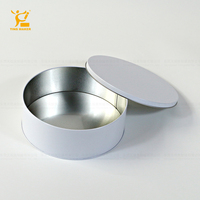 Boîte à biscuits ronde en métal personnalisée, imprimée sur mesure, compatible four, blanche, vide, avec séparateurs, pour bonbons et biscuits, vente en gros