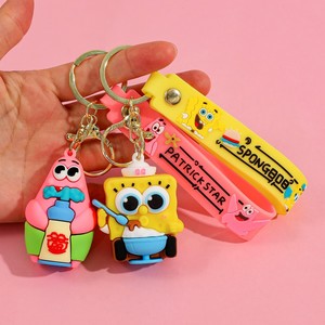 Phim hoạt hình hoạt hình <span class=keywords><strong>SpongeBob</strong></span> Squarepants ngôi sao lớn bạch tuộc Anh Trai búp bê dễ thương Túi Mặt dây chuyền với Keychain - Product Image 4