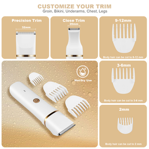 <span class=keywords><strong>Rasoir</strong></span> électrique 4 en 1 étanche à l'eau et à sec pour femmes pour les poils pubiens, <span class=keywords><strong>rasoir</strong></span> <span class=keywords><strong>intime</strong></span> pour femmes et tondeuse à poils corporels - Product Image 6