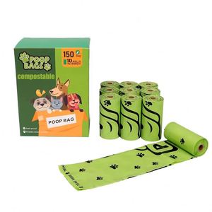 Sacs à crottes pour chien compostables personnalisés, biodégradables, en PLA, PBAT, amidon de maïs - Product Image 1