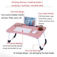 Table d'ordinateur pliante, table pliante de lit, petite table pliante