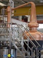 Alambic à whisky double pot Boben 300L et 200L, équipement de distillation d'alcool, chaudière en cuivre