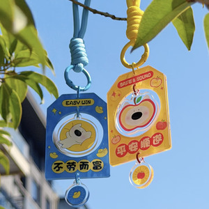 Breloques Omamori en acrylique transparent personnalisées en gros à bas prix, sac porte-bonheur avec pendentif de prière et de vœux – Fabricant - Product Image 6