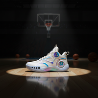 Chaussures de basketball à lacets pour hommes et femmes, idéales pour les matchs et l'entraînement au collège, avec surface en maille respirante, style sportif et tendance pour l'hiver.