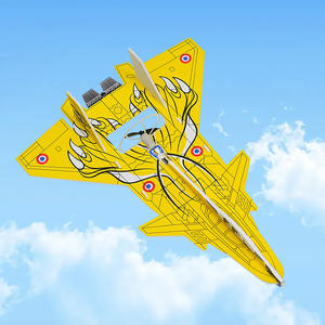 طائرة لعبة للأطفال طراز J-20 كهربائية قابلة للتجميع مع دوران ورمي يدوي وإمكانية إعادة الشحن وتصوير فيديو بدقة 1080p FHD للاستخدام الخارجي - Product Image 3