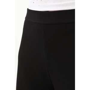 <b>Black</b> Women's Wide Leg <b>Trousers</b> Knitted <b>Stretch</b> Pants High Waist Comfort Fit 30007PNT - Product Image 1