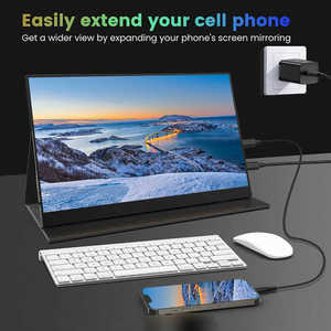 18.5 <span class=keywords><strong>inch</strong></span> màn hình di động cho máy tính xách tay Màn hình kép touch120hz Ultra Slim Desgin xem rộng di động có thể gập lại màn hình kép - Product Image 2