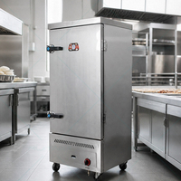 Cuiseur vapeur commercial haute capacité 48 kg pour riz et fruits de mer, idéal pour restaurants et usage industriel