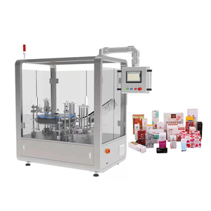 <span class=keywords><strong>Machine</strong></span> d'emballage verticale rotative multifonctionnelle <span class=keywords><strong>pour</strong></span> boîtes en carton, <span class=keywords><strong>machine</strong></span> automatique <span class=keywords><strong>de</strong></span> remplissage et d'encartonage <span class=keywords><strong>pour</strong></span> <span class=keywords><strong>sucre</strong></span>, snacks, aliments, petits emballages en papier - Product Image 1