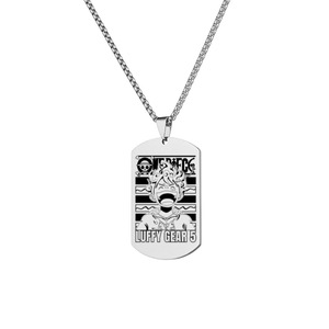 Collar Luffy <span class=keywords><strong>Gear</strong></span> 5 de estilo gótico con cadena colgante de una pieza en blanco y negro - Product Image 3