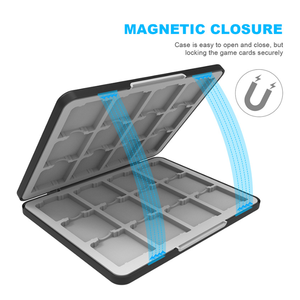 Boîte de support de jeu pour 3DS/<span class=keywords><strong>DSi</strong></span>/<span class=keywords><strong>DS</strong></span> <span class=keywords><strong>Lite</strong></span> 24 en 1 Magnetic Games Card Case Holder Cartridge Box - Product Image 2