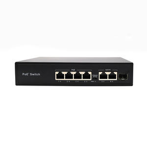 مفتاح Yunvo Gigabit POE مع موصل 4*10/من من نوع موصل Ethernet 1SFP SC لمعدات الألياف البصرية - Product Image 3