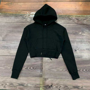 Sudadera con Capucha Corta para Niñas, al por Mayor, Personalizada, de Algodón y Felpa, Informal, Juvenil, con Bordado Personalizado - Product Image 4