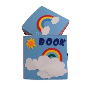 Aprendizagem precoce Brinquedos Educação & Hábitos 3D Baby Story Pano Livro Montessori Toddlers Busy Board Felt Baby Book